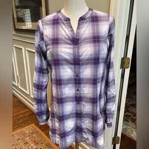 Duluth purple plaid tunic